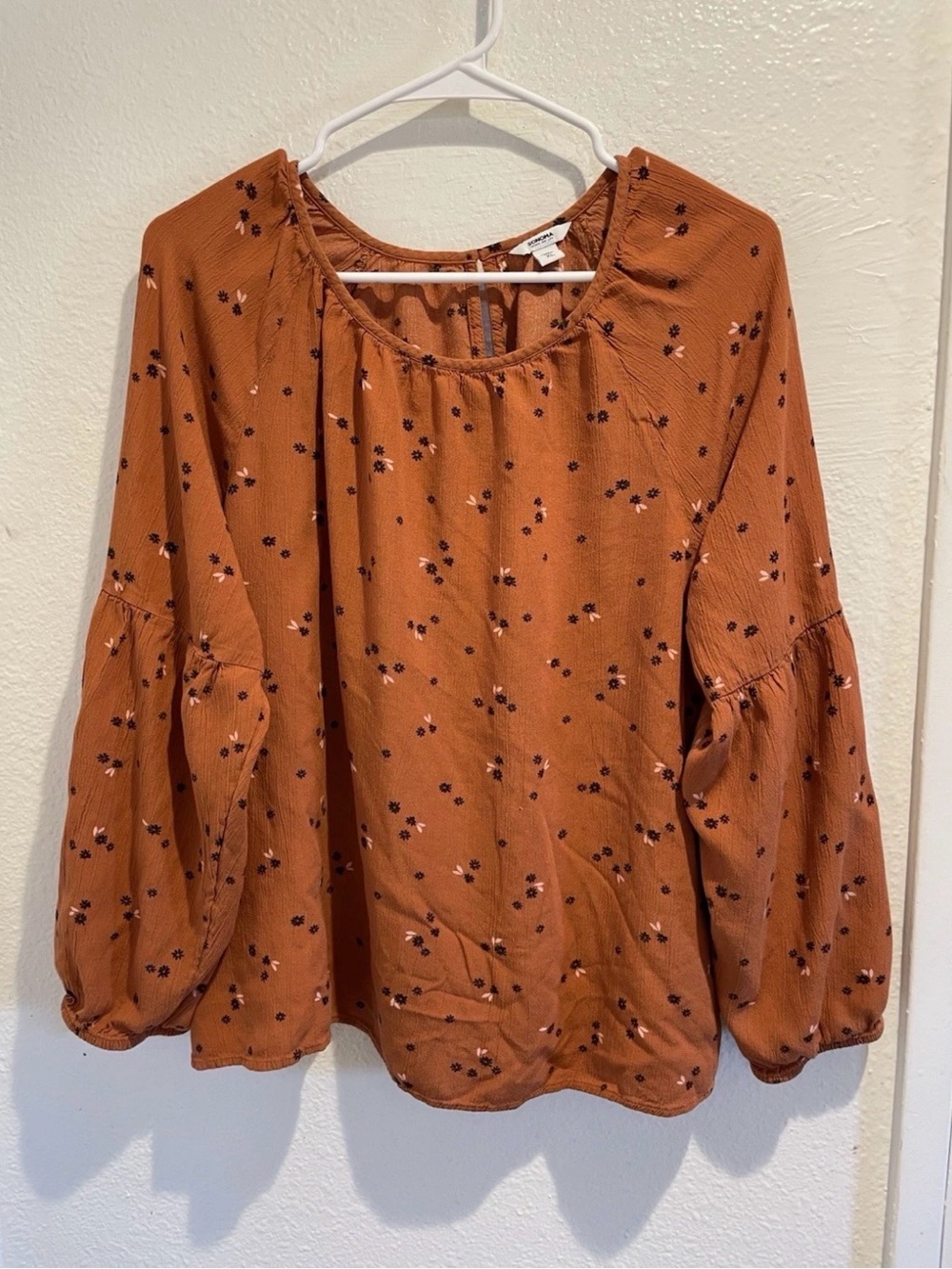 ✨ Sonoma Goods For Life Cottagecore Ditsy Floral Boho Peasant Top XL